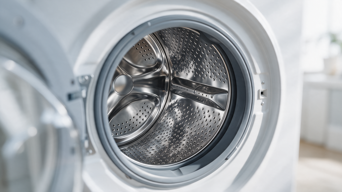 Clean, fresh washing machine drum